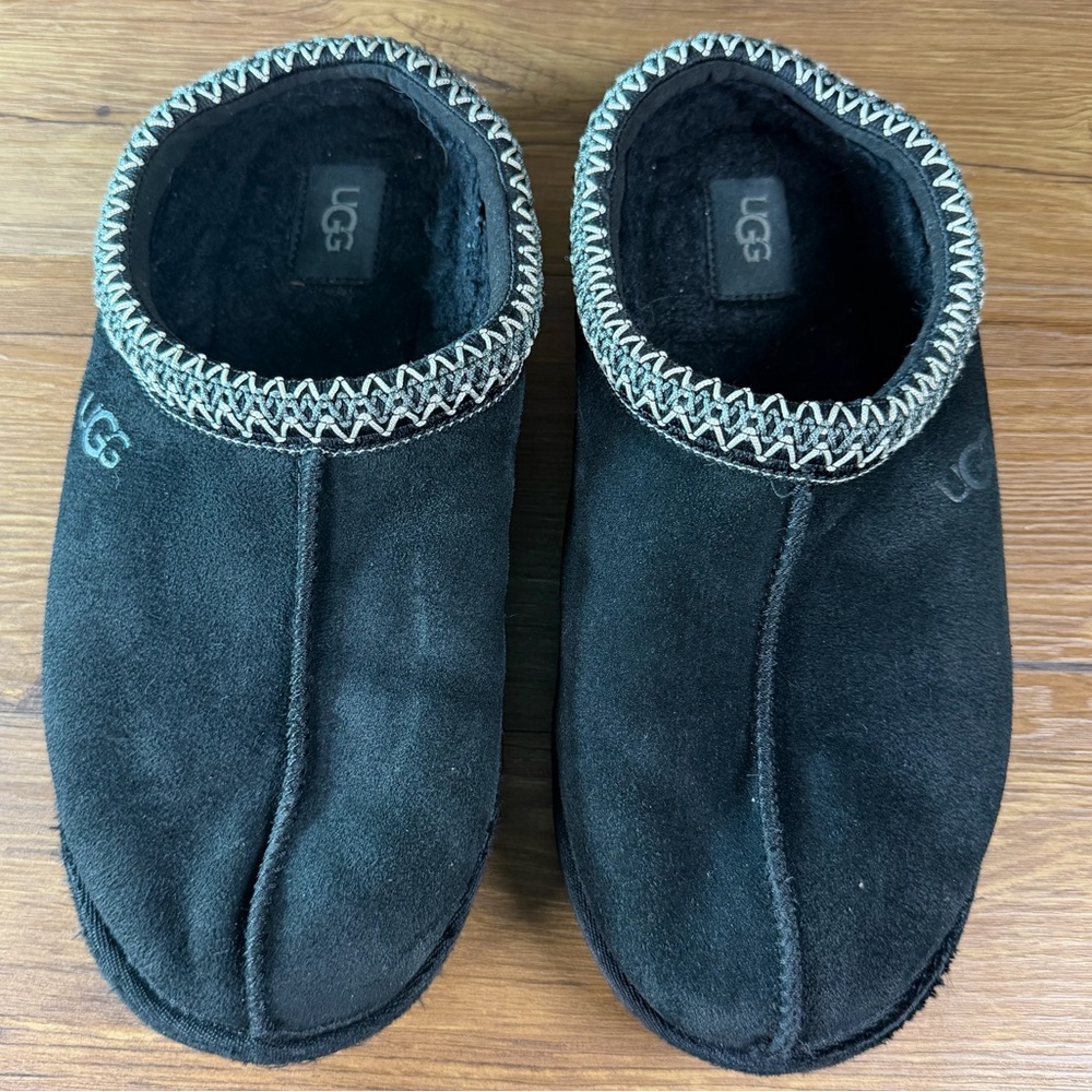 Ugg Tasman Slipper Mules Clogs Men’s‎ Size 9 Shoes Black Suede